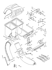 General Assembly Diagram and Parts List for 19B70004 50Inch-RZTL/S-100 Cub Cadet Lawn Tractor